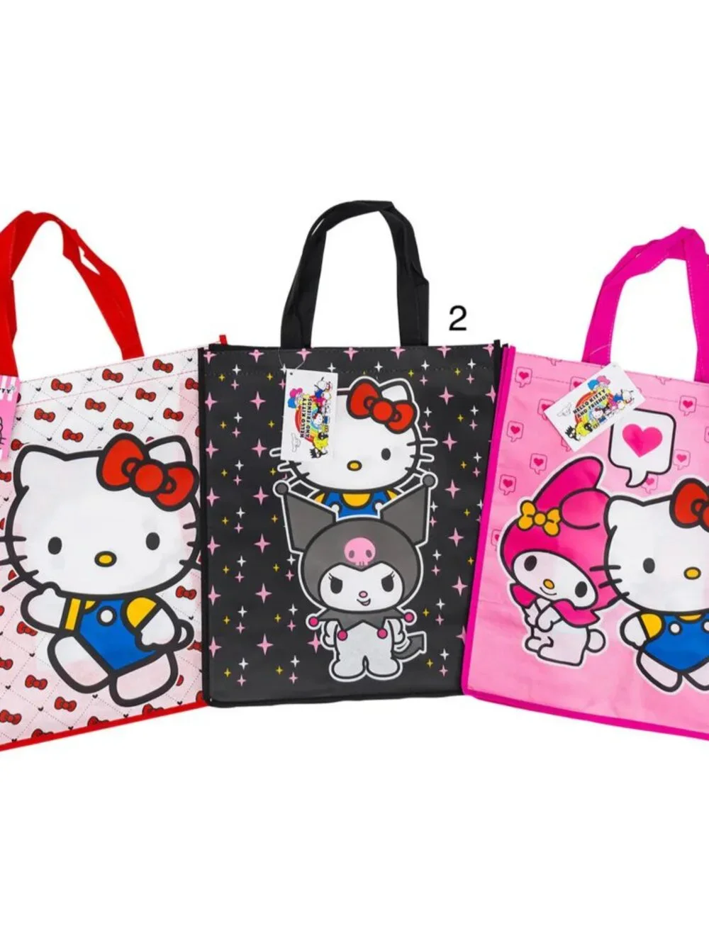 Sanrio Hello Kitty & Friends Reusable Tote Bags – Set of 3